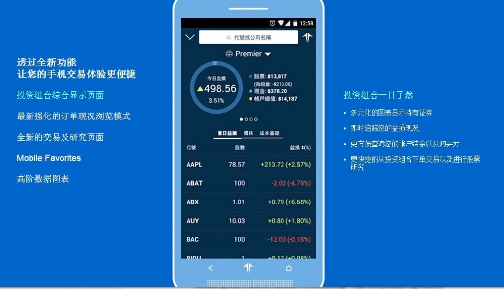 Firstrade第一证券中文手机交易端为华人提供便利
